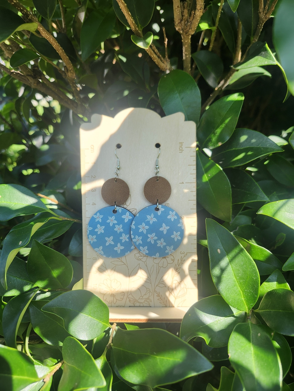 Handmade Boho Floral Drop Earrings